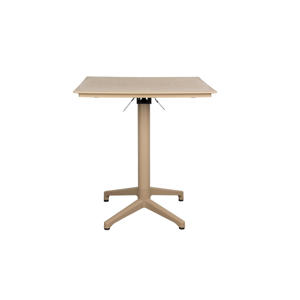 bistrotafel George George Bistrotafel/ Tuintafel/ Balkontafel Inklapbaar 70x70 cm Beige