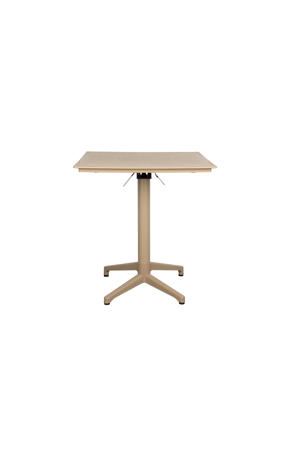 bistrotafel George George Bistrotafel/ Tuintafel/ Balkontafel Inklapbaar 70x70 cm Beige