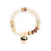 PIECES armband met hartje PCANNJA goudkleurig