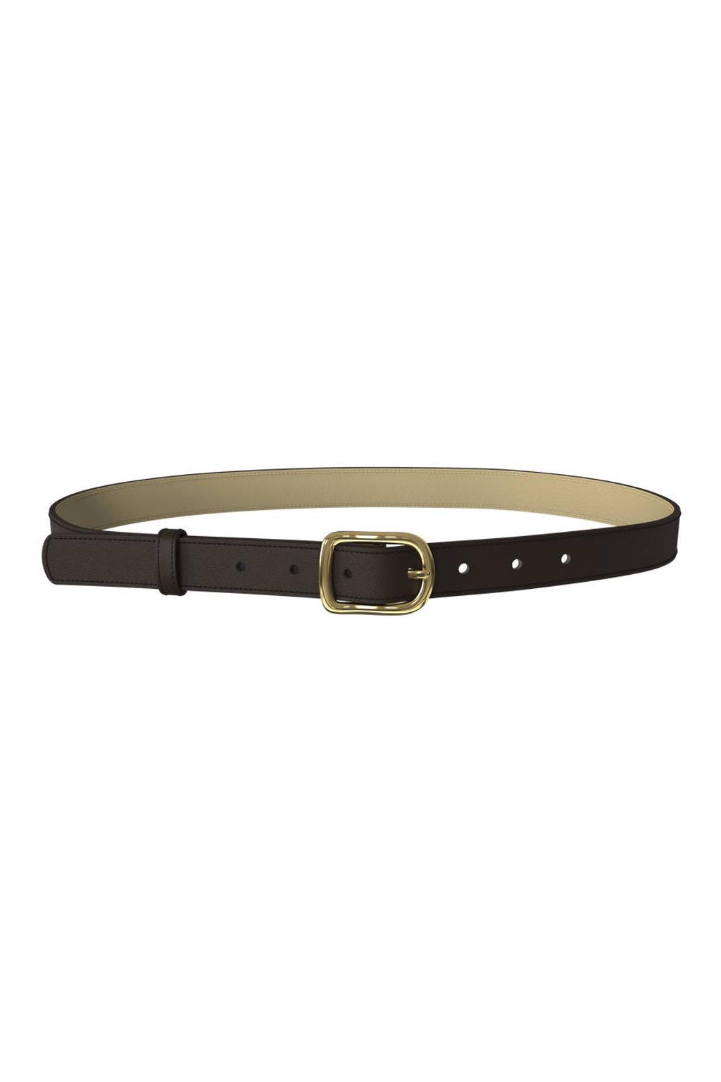 PIECES riem PCNIKOLINE donkerbruin
