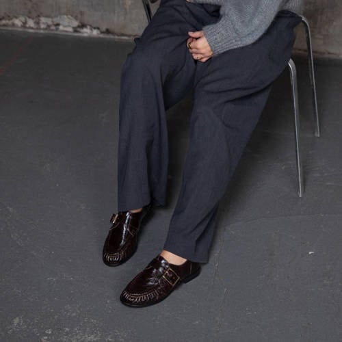 Copenhagen Shoes lakleren loafers donkerbruin