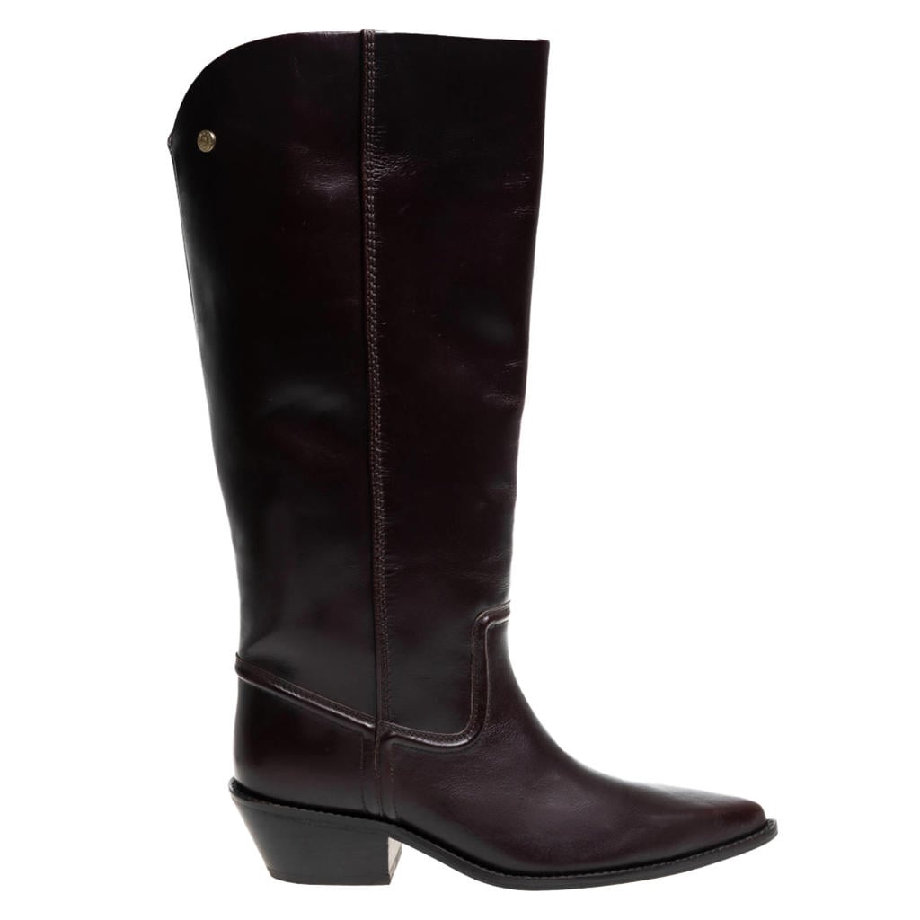 Donkerblauwe dames Copenhagen Shoes Poke L western leren cowboy boots -