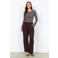 Soyaconcept straight leg broek - donkerbruin