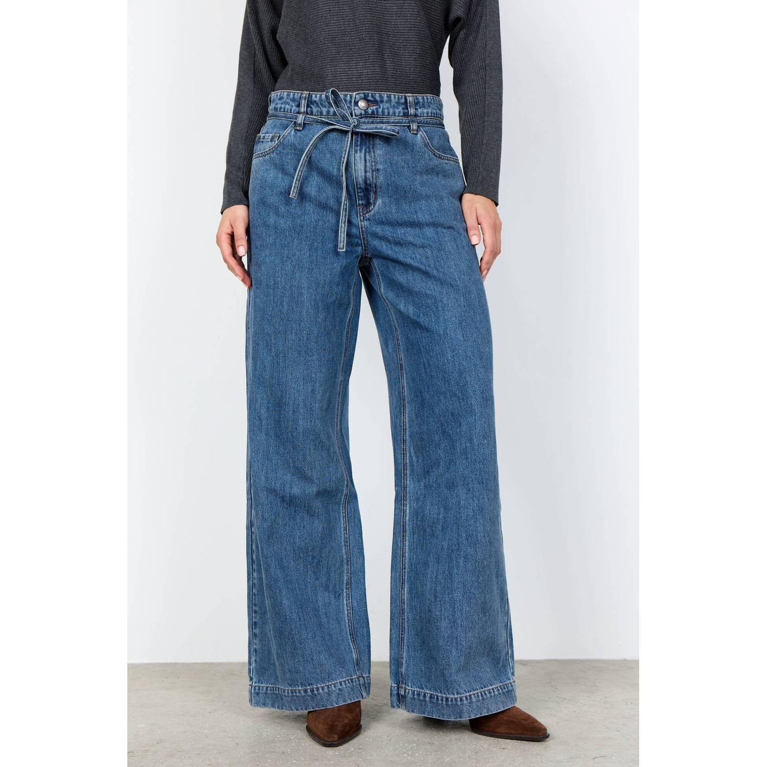 Soyaconcept wide leg jeans medium blue denim