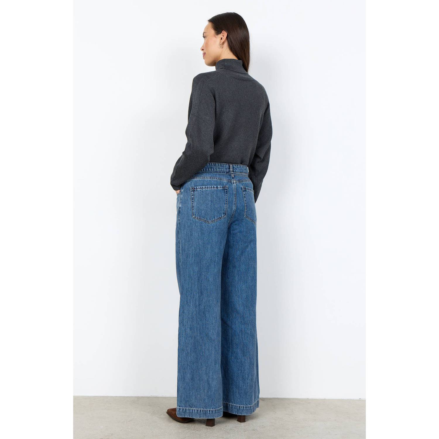 Soyaconcept wide leg jeans medium blue denim