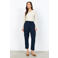 Soyaconcept straight leg broek met plooien - donkerblauw
