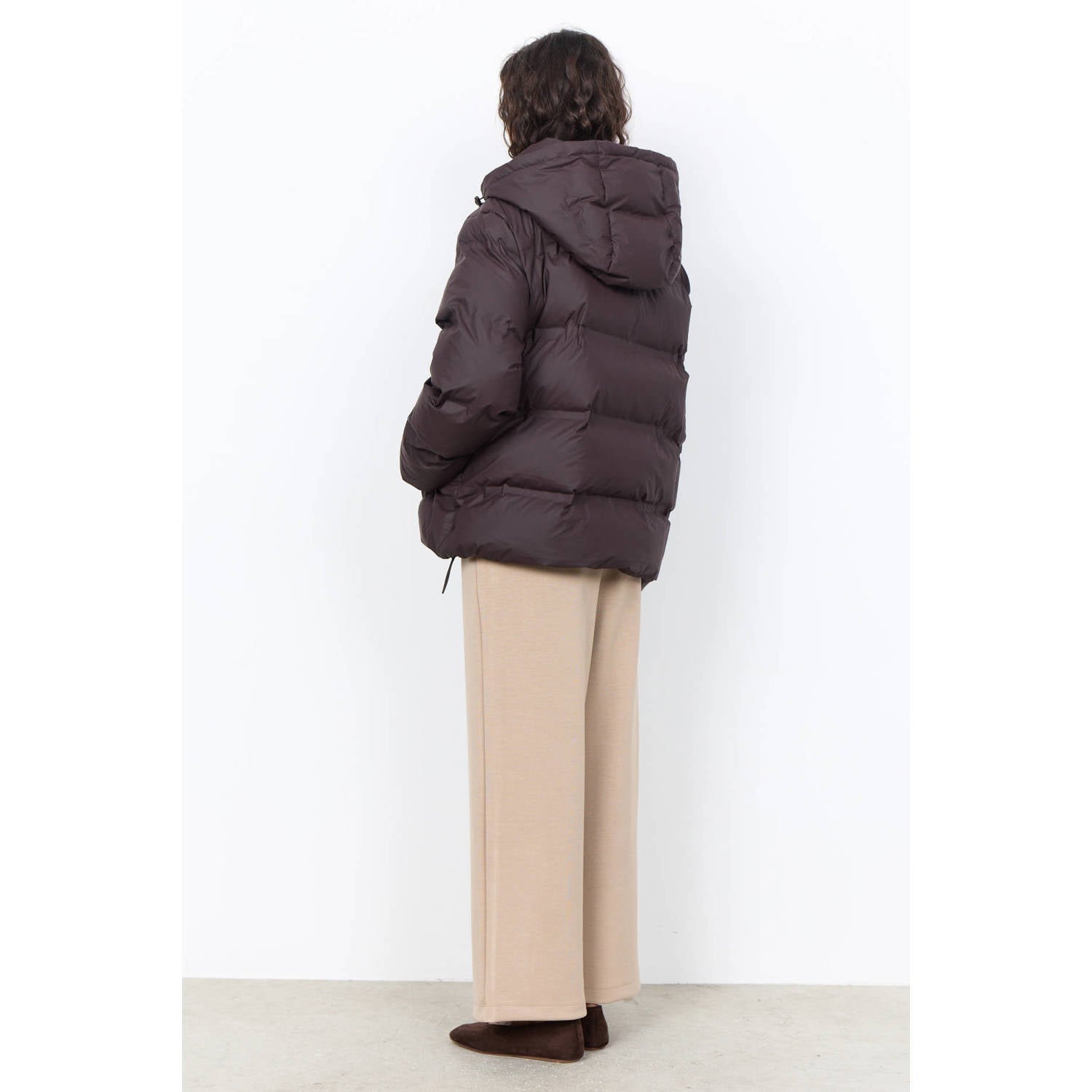 Soyaconcept winterjas donkerbruin