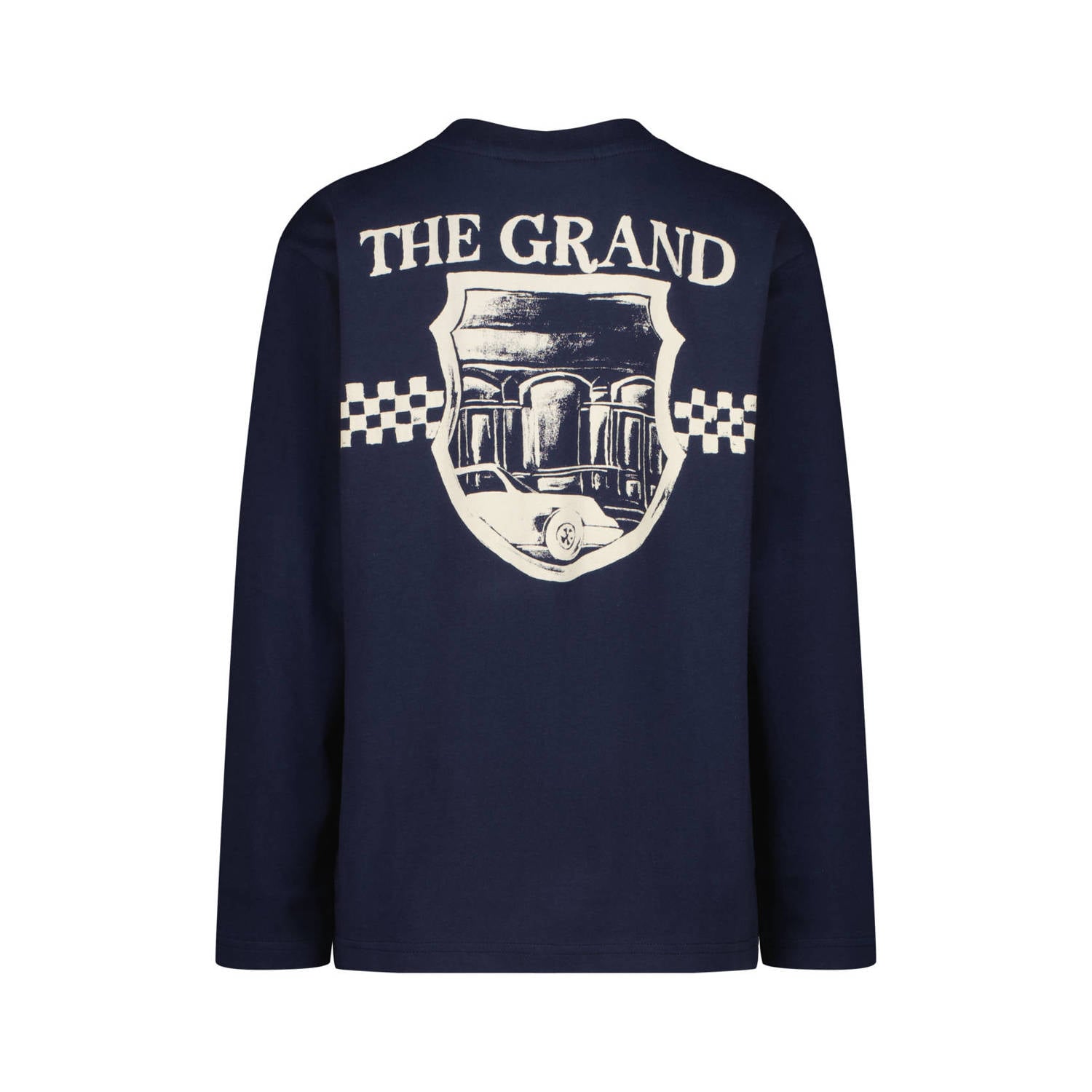 Vingino oversized longsleeve met backprint donkerblauw