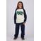 Vingino oversized longsleeve met print - donkerblauw