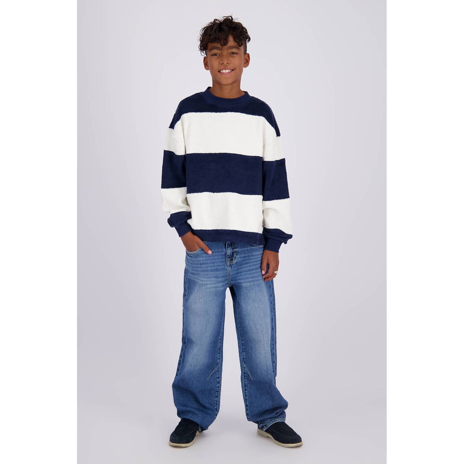 Vingino Keaton baggy jeans mid blue wash