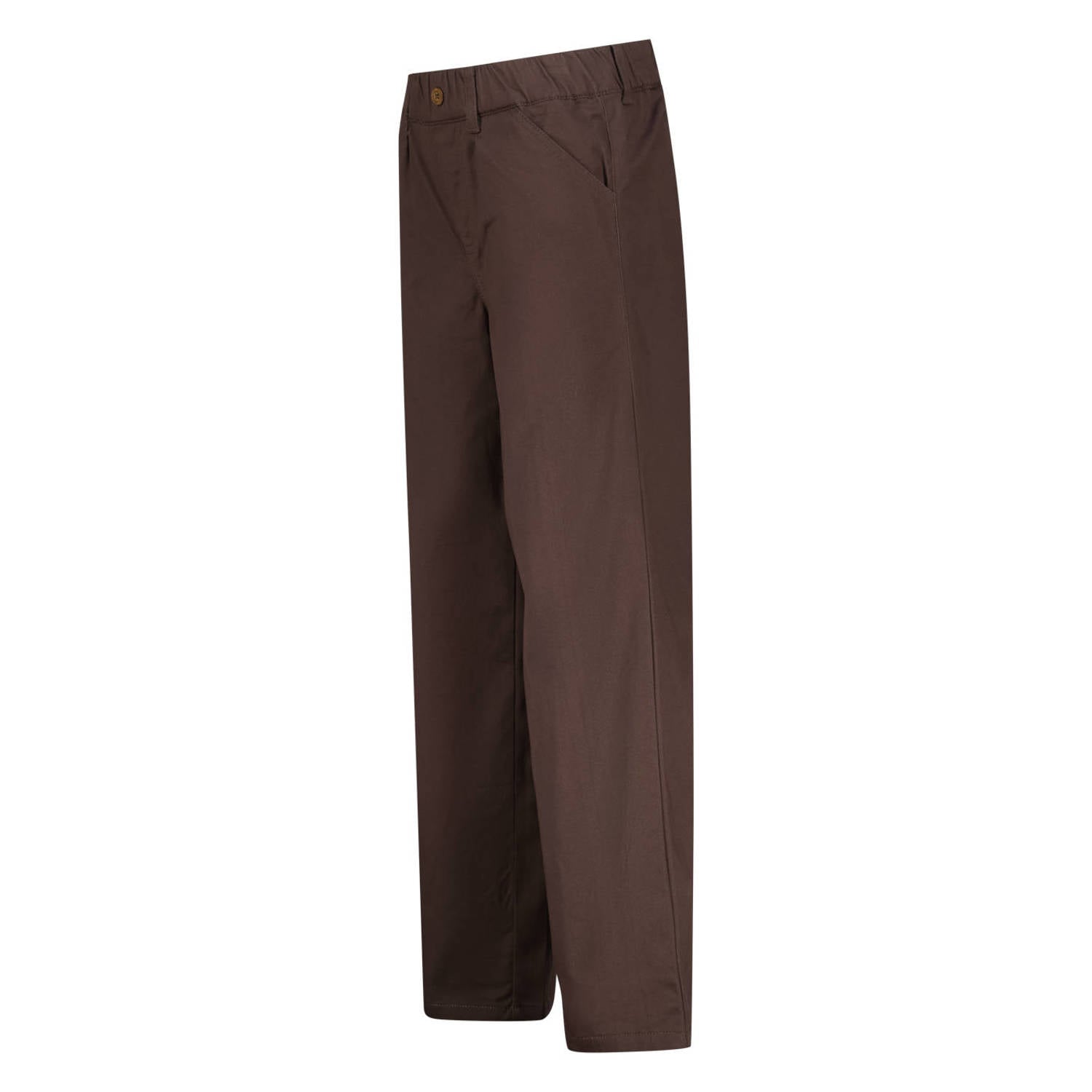 Vingino loose fit casual broek donkerbruin