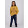 Vingino oversized sweater met print - okergeel