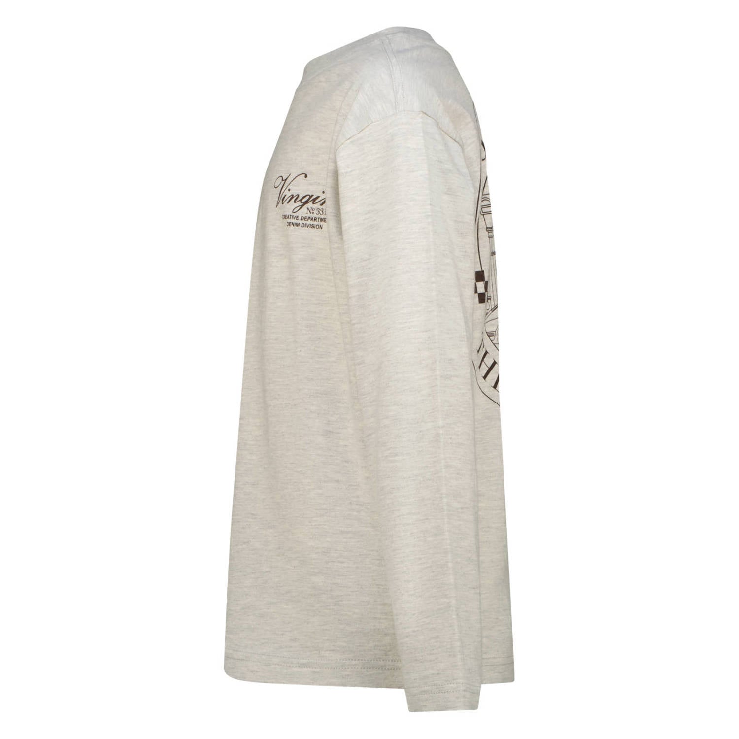 Vingino oversized longsleeve met backprint ecru