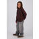 Vingino oversized longsleeve met backprint - donkerbruin/blauw