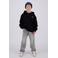 Vingino oversized hoodie met backprint - zwart