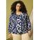 Zhenzi top Plus Size met print - donkerblauw