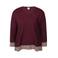 Zhenzi pullover Plus Size - donkerrood