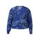 Zhenzi gebloemde top Plus Size - blauw
