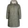 Zhenzi gewatteerde winterjas Plus Size - groen