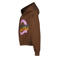 Vingino rechtvallende hoodie met print - donkerbruin