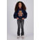 Vingino rechtvallende sweater met print - donkerblauw