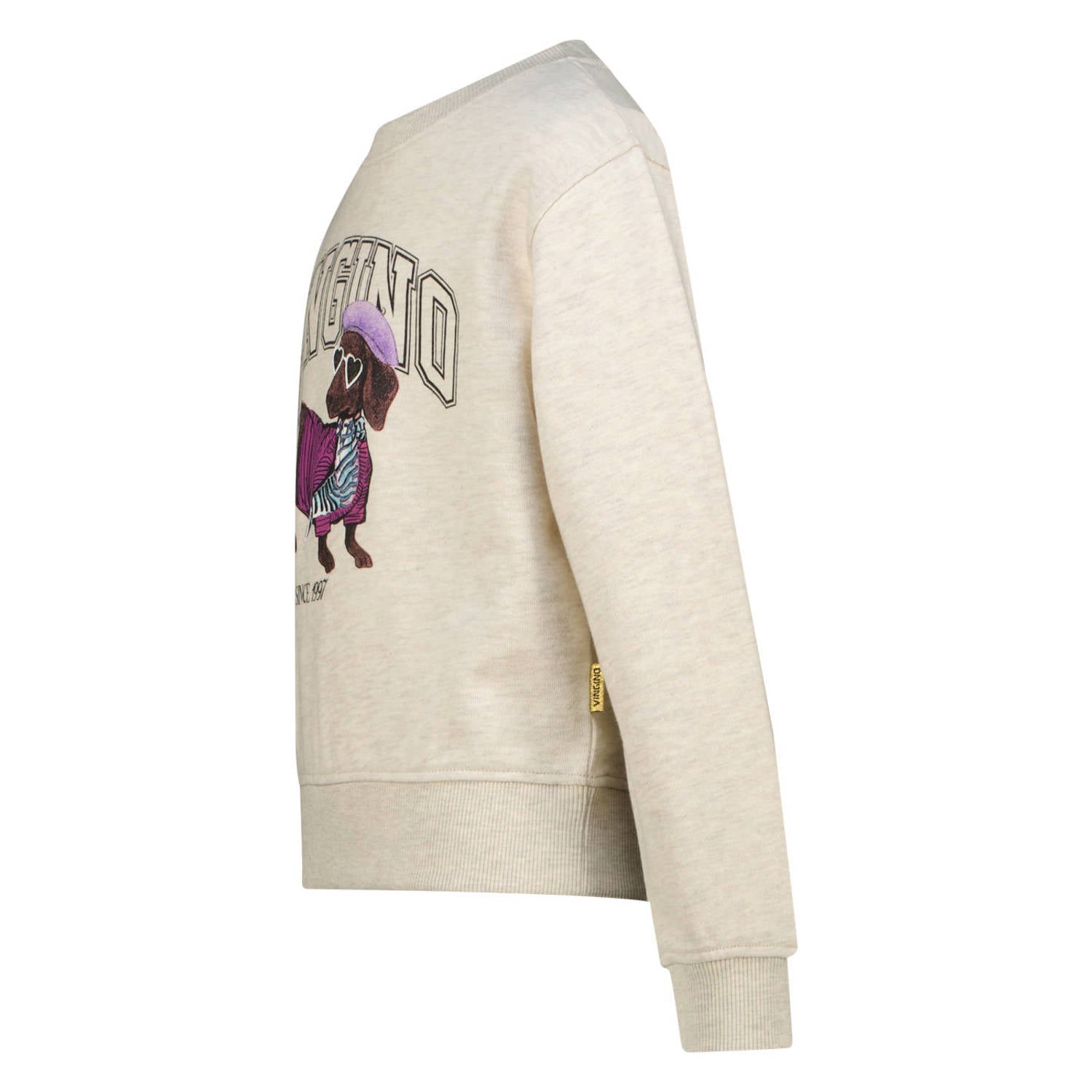 Vingino rechtvallende sweater met print beige