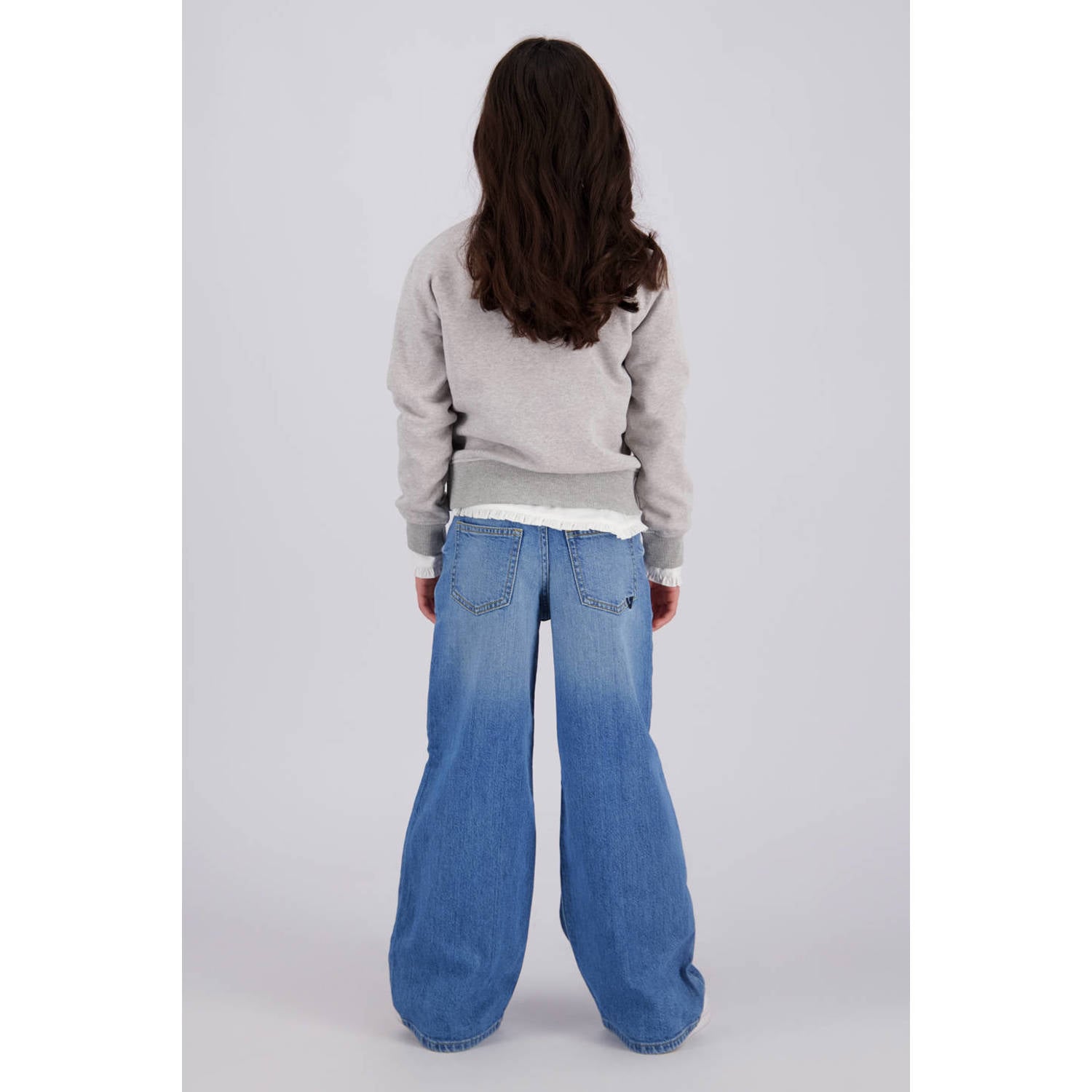 Vingino wide leg jeans blue vintage