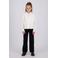 Vingino rechtvallende blouse met ruches - wit