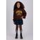 Vingino rechtvallende sweater met logo - donkerbruin