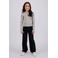 Vingino rechtvallende longsleeve met strass-steentjes - grijs