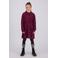 Vingino gebloemde midi jurk - zwart/rood/paars