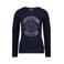 Vingino rechtvallende longsleeve met print - donkerblauw