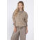 Poools gebreid vest met wol - beige
