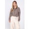 Poools geruite blouse - bruin