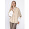 Poools gebreid kimono vest met wol - beige