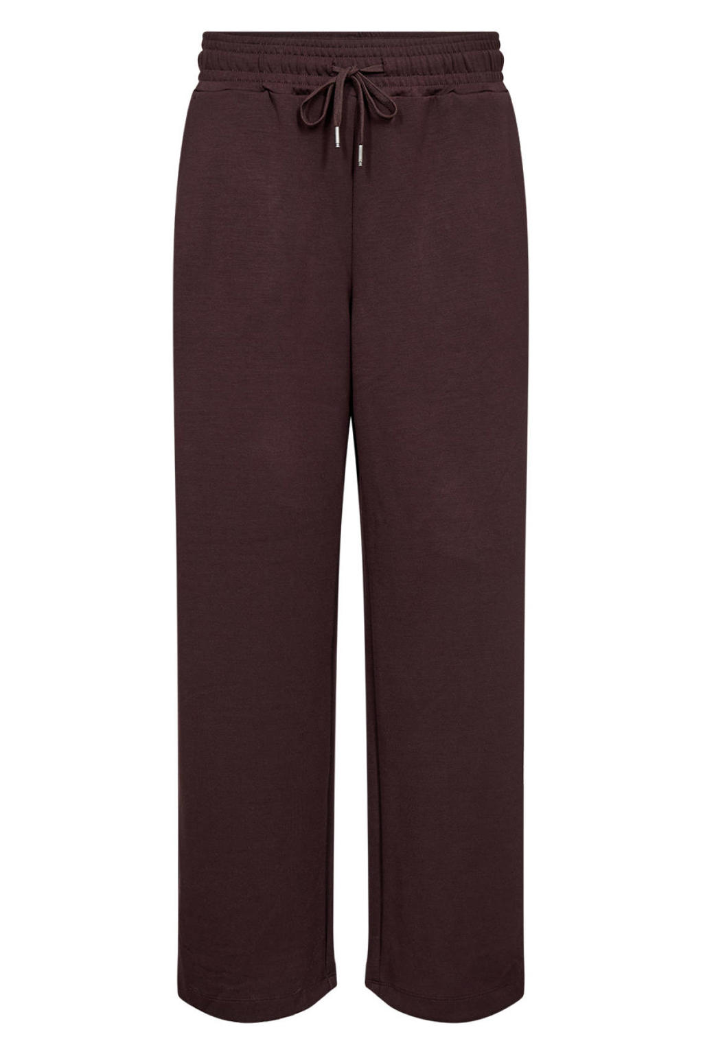 Wasabiconcept high waist loose fit broek Plus Size - bruin