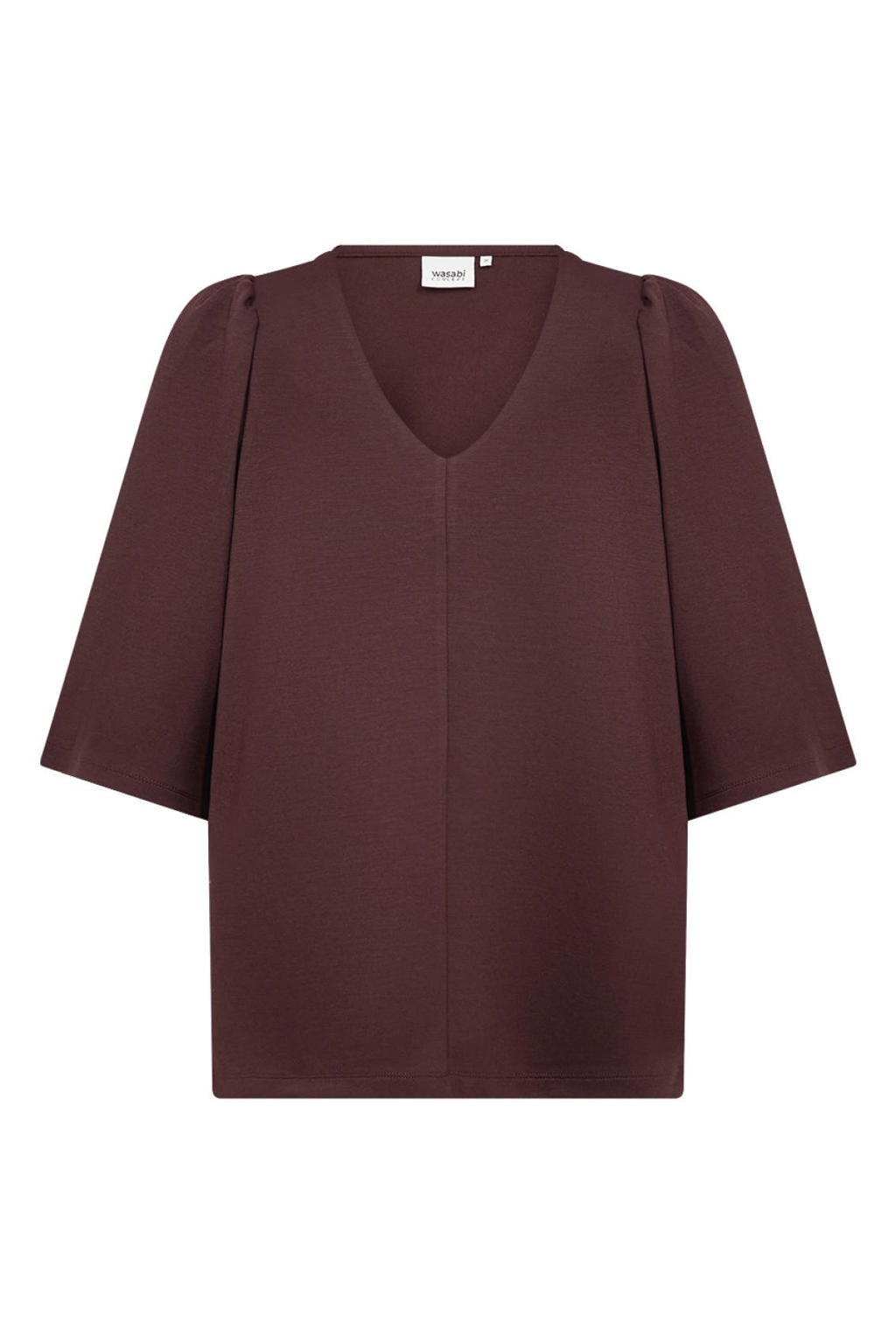 Wasabiconcept top Plus Size - bruin
