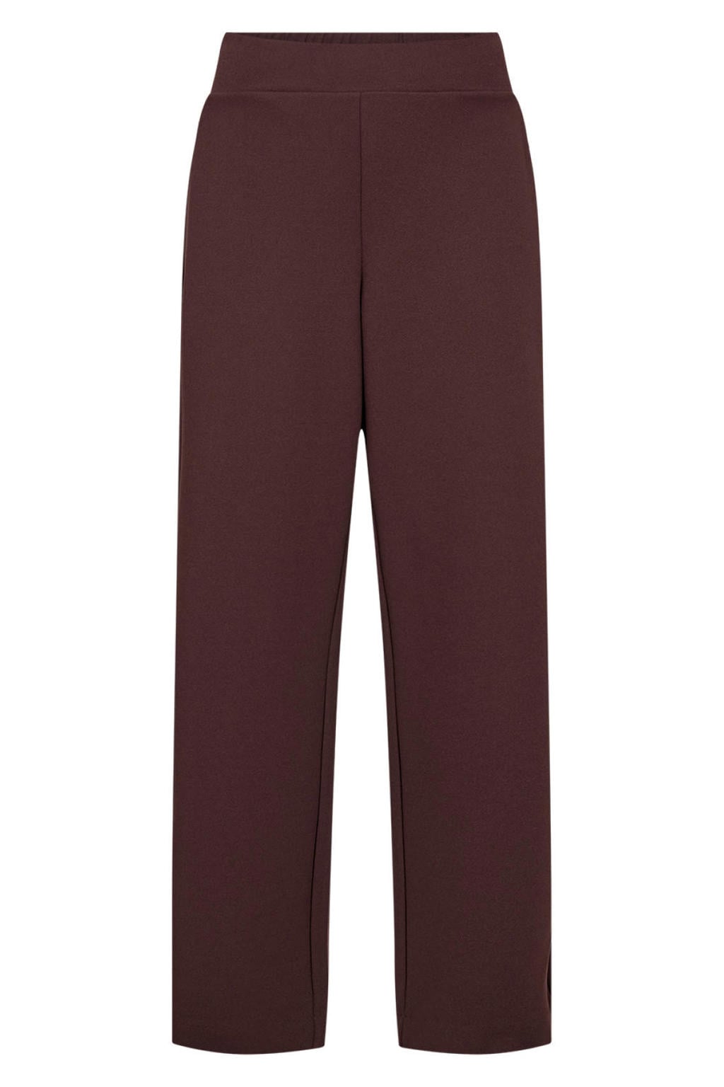 Wasabiconcept wide leg broek Plus Size - bruin