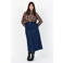 Wasabiconcept geruite blouse Plus Size - bruin