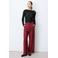 Grace & Mila straight leg broek - donkerrood