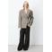 Grace & Mila getailleerde geruite blazer - beige