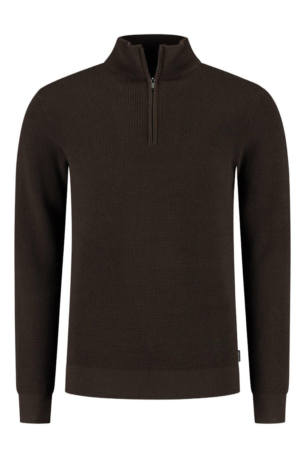 Saint Steve regular fit gebreide trui - burned coffee