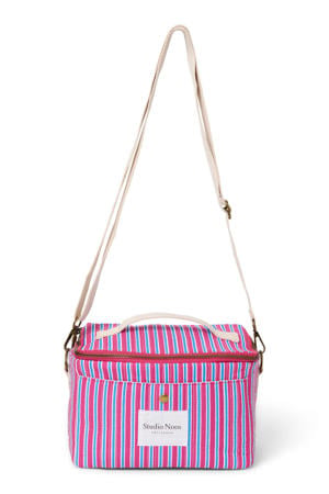 koeltas Poplin Striped paars