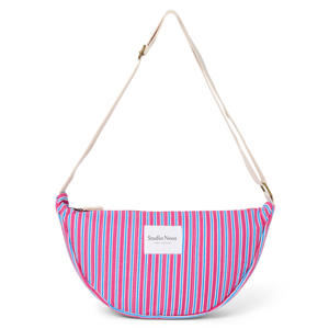 crossbody tas Poplin Striped paars