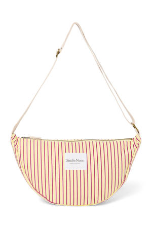 crossbody tas Poplin Striped geel