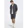ONLY & SONS relaxed fit overhemd met linnen - grijs