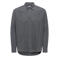 ONLY & SONS relaxed fit overhemd met linnen - grijs