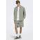 ONLY & SONS relaxed fit casual overhemd met linnen - lichtgroen