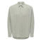 ONLY & SONS relaxed fit casual overhemd met linnen - lichtgroen