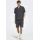 ONLY & SONS relaxed fit overhemd met linnen - antraciet